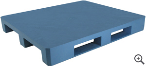 Paleta plastikowa 1200x1000mm, pena, na pozach, niebieska